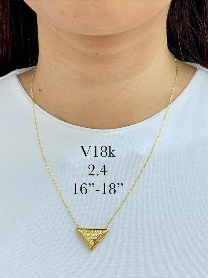 18K Real Gold Necklace| Luxury Brand inspired