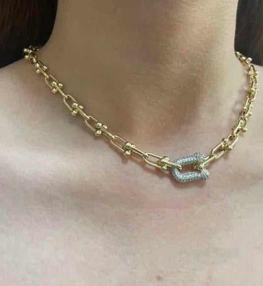 18K pure Gold Tiffany Necklace|16.21 grams sa |16 inches